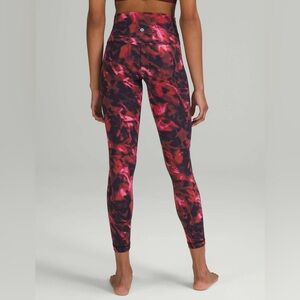 Lululemon Align High-Rise Pants Intensity Pink Blossom Multi 25 in Leggings NWT